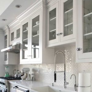 Refinished Cabinets in White in Connecticut